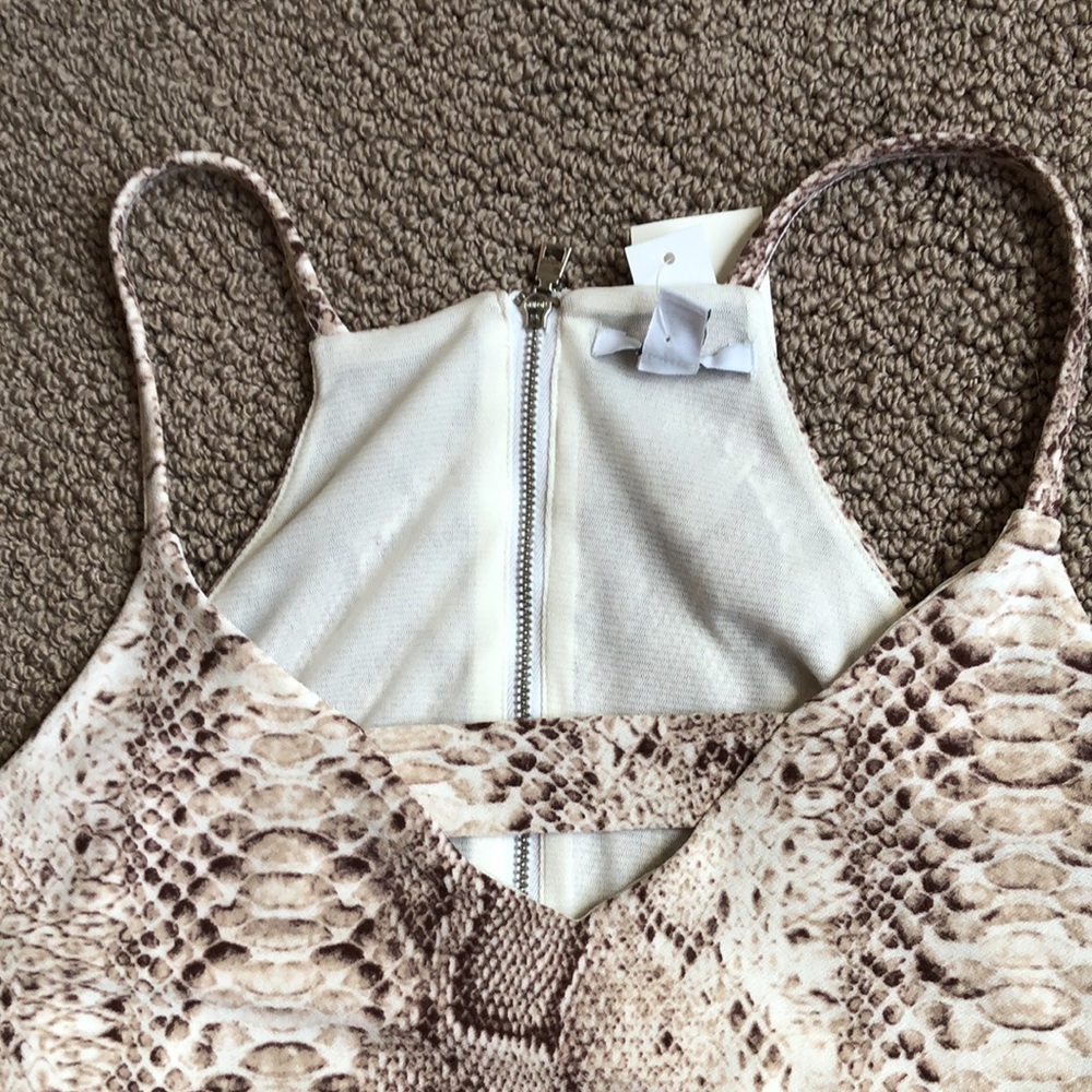 BAR III TANK TOP Snake python print NWOT - Picture 7 of 7